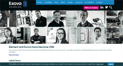 Desktop Screenshot of exova.com